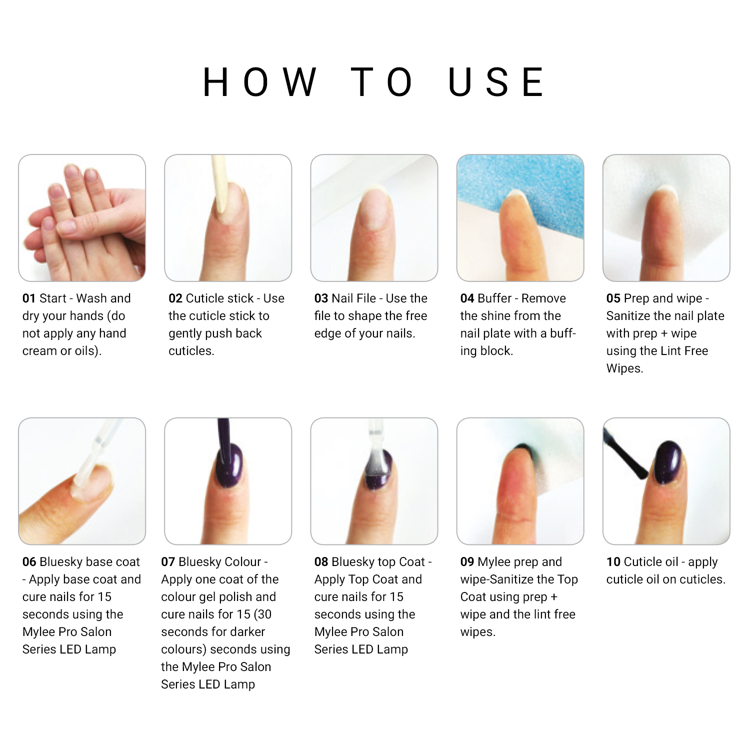 mylee nail lamp instructions