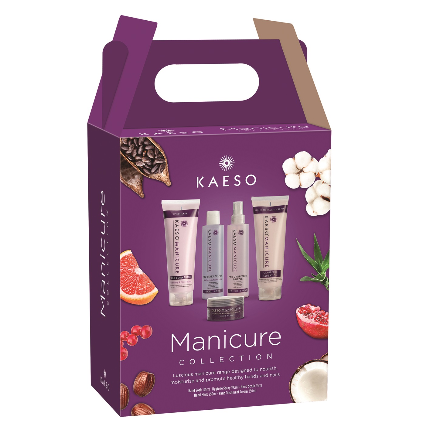 KAESO BEAUTY MANICURE KIT SET hand spray soak lotion scrub mask cream KAESO BEAUTY MANICURE KIT SET hand spray soak lotion scrub mask cream