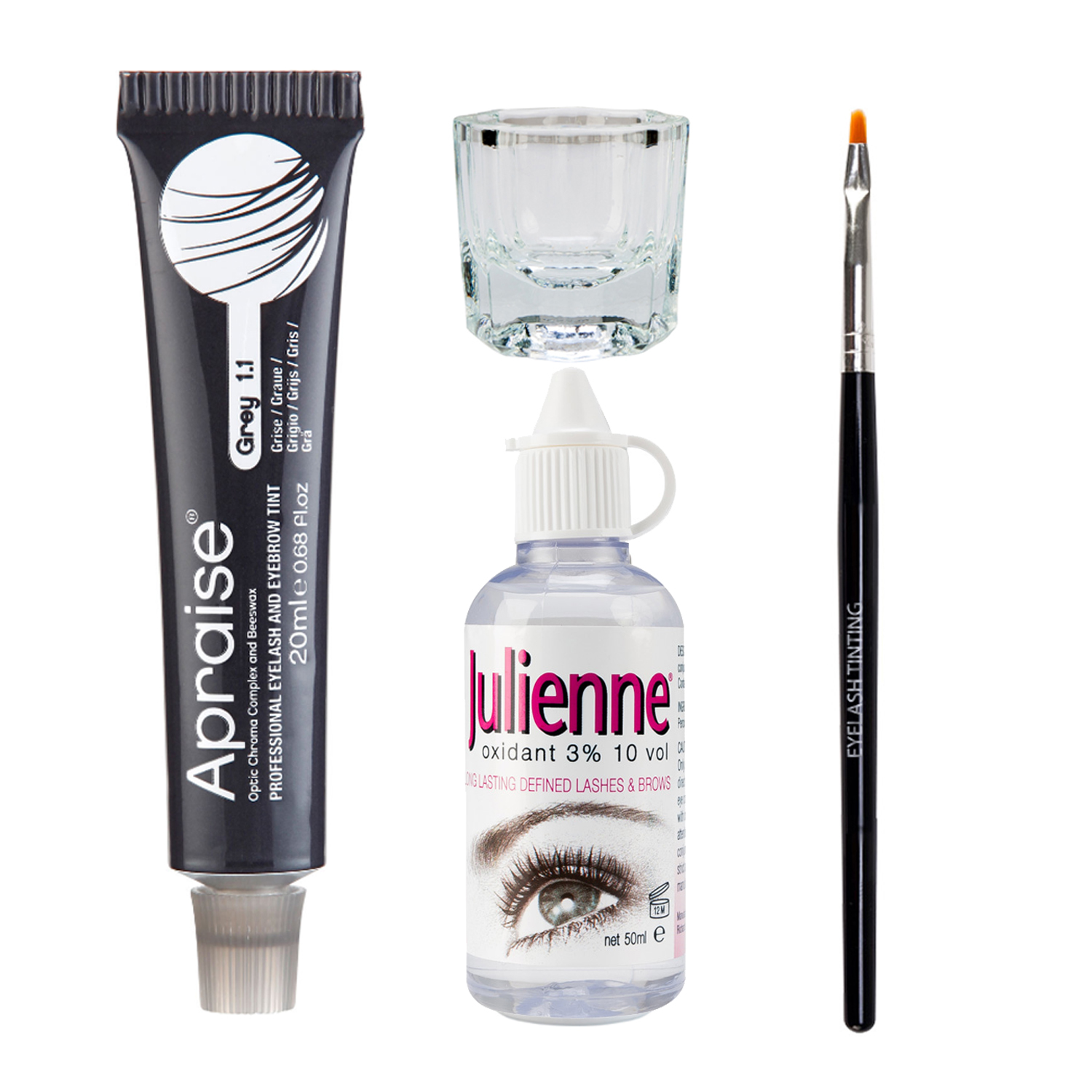 Apraise Eyelash & Eyebrow Tint Dye All Colours Tinting Set Activator