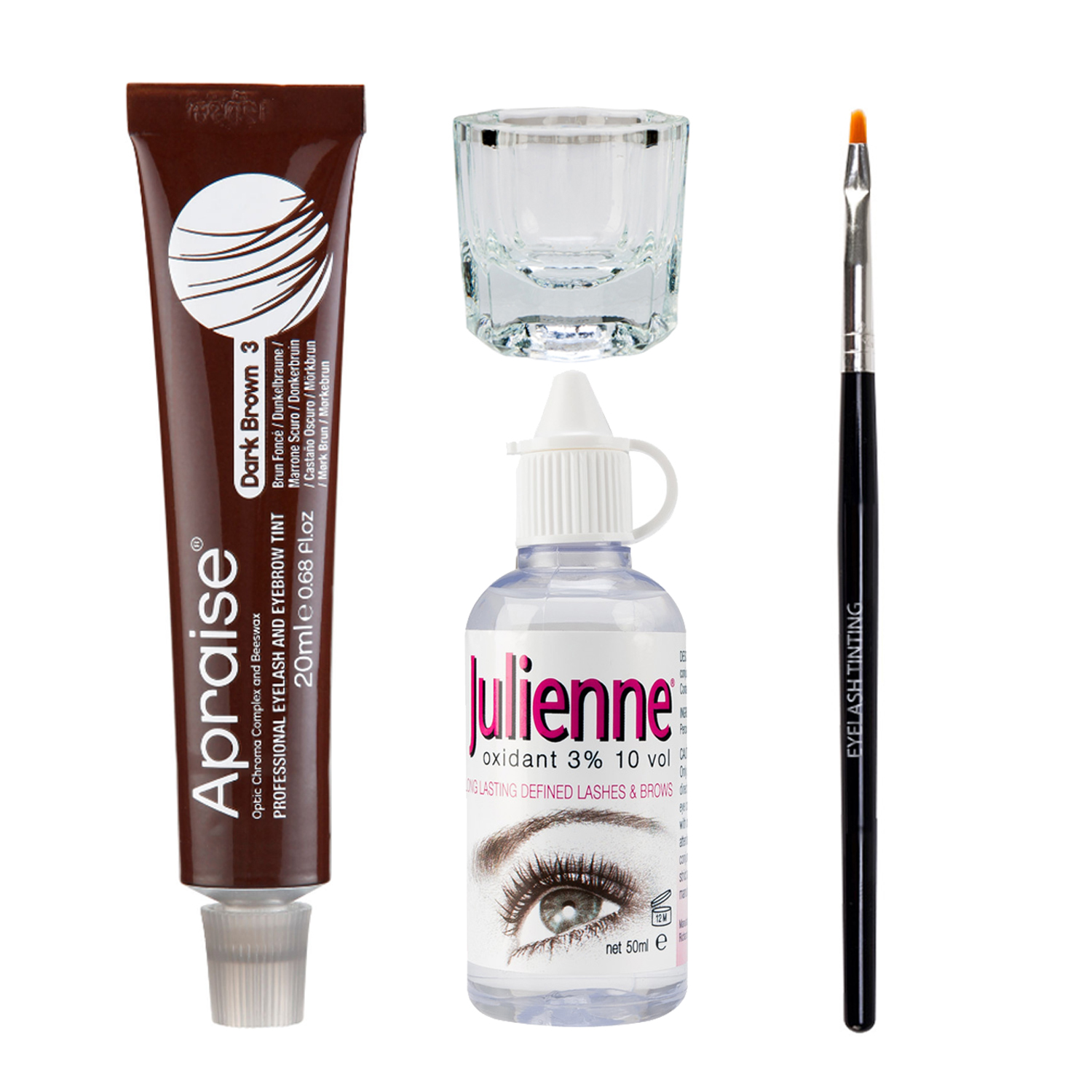 Apraise Eyelash & Eyebrow Tint Dye All Colours Tinting Set Activator