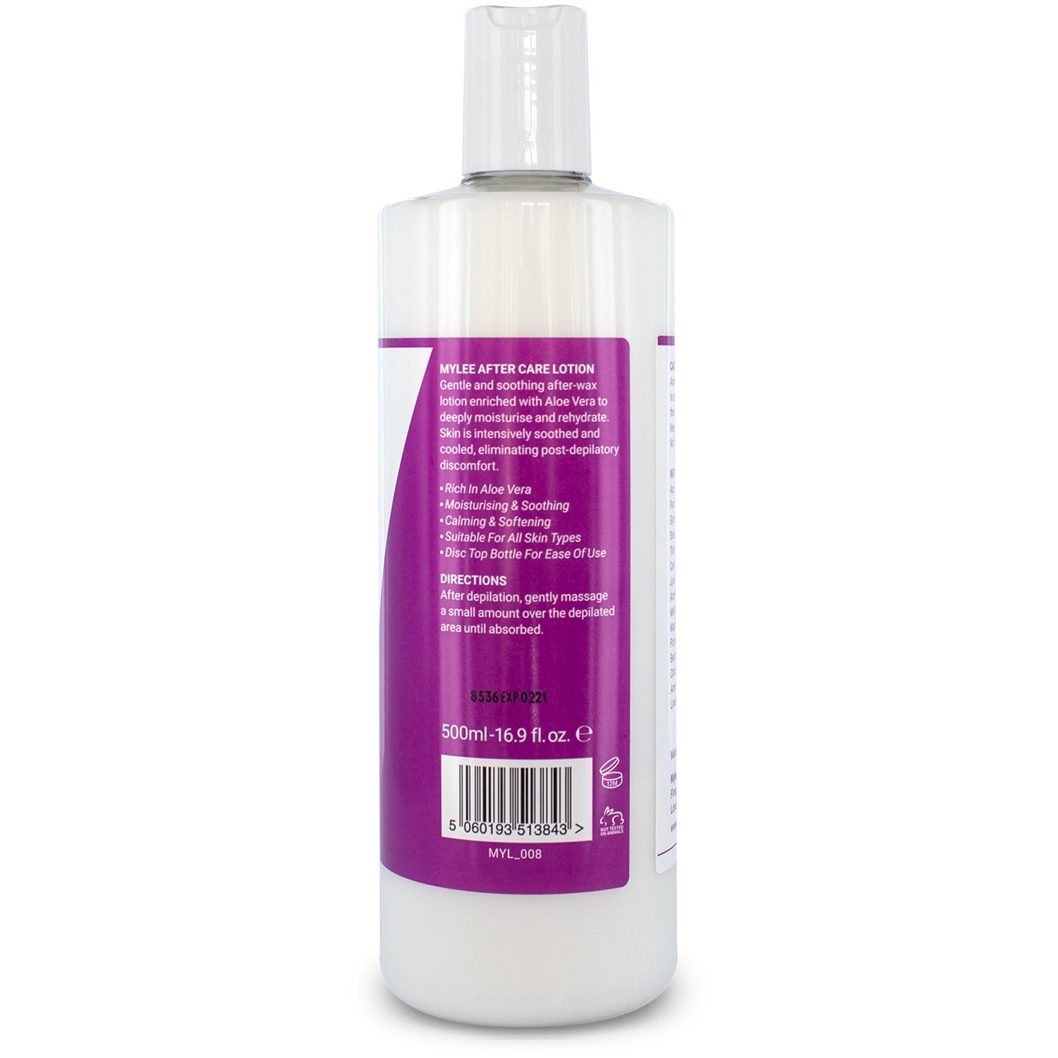 Mylee After Wax Care Lotion Post Depilatory Waxing Aloe