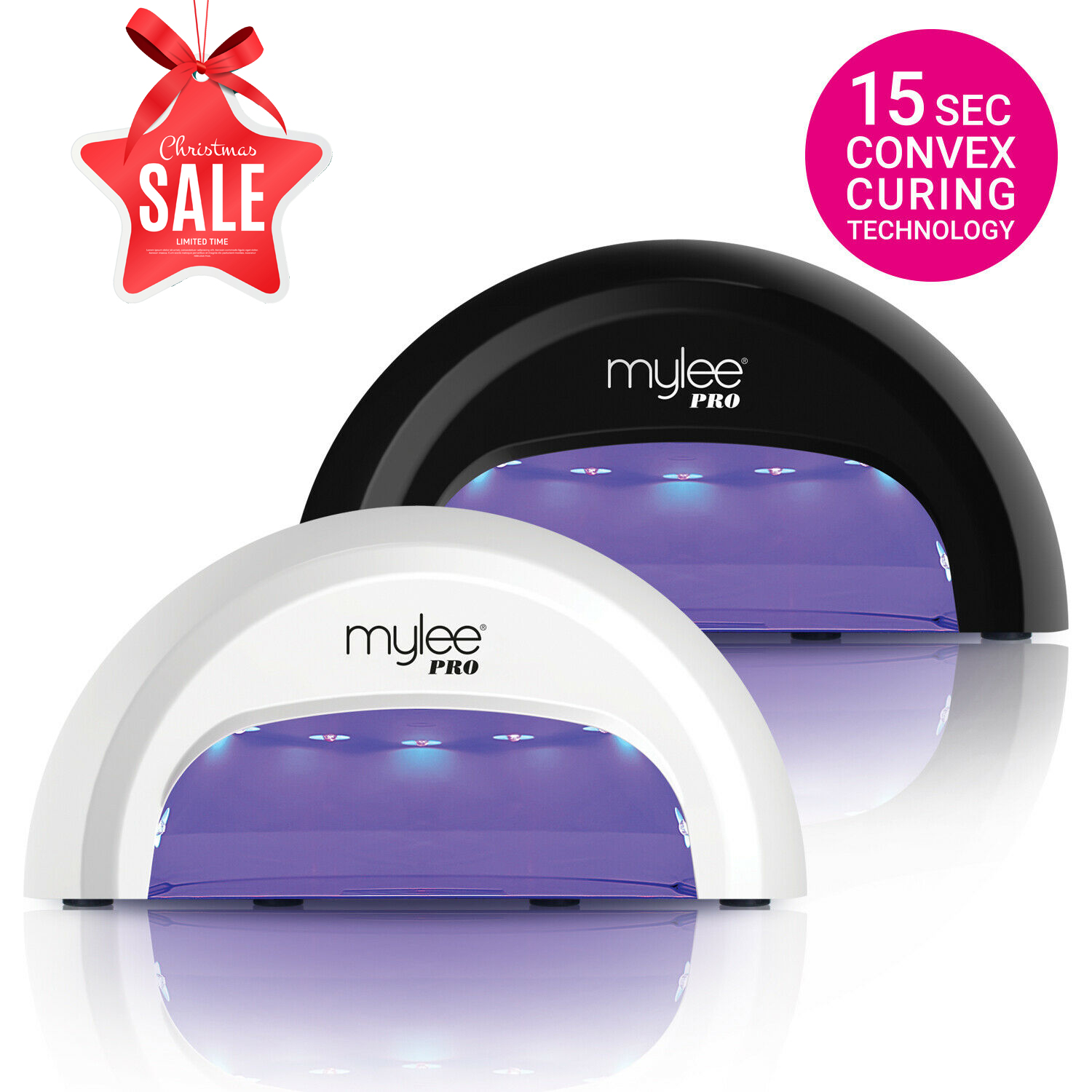 Mylee PRO Convex Nail Dryer LED Lamp FAST Gel Manicure Curing w Timer