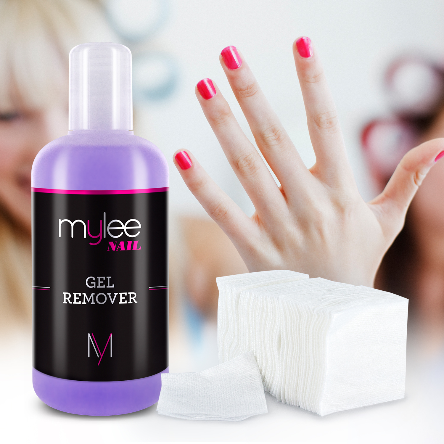 Mylee LintFree Nail Wipes Pads Professional Use Manicure Gel Removal